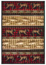 Oriental Weavers WOODLANDS WOODL-9594B Img1 Animal Prints Southwest Transitional Area Rugs